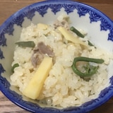 筍とわらびご飯